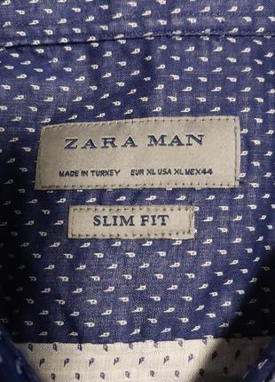 Новая качественная стильная брендовая рубашка zara man4 фото