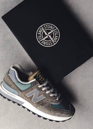 Кроссовки new balance &amp; stone island4 фото