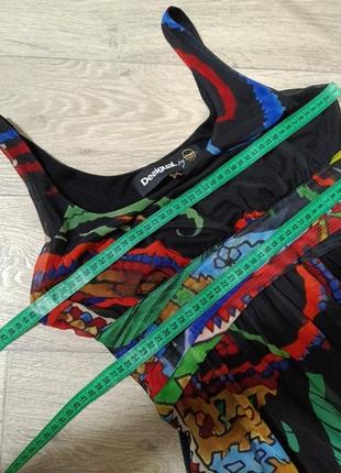 Платье сарафан из тюля сетки с бабочками и цветами desigual5 фото