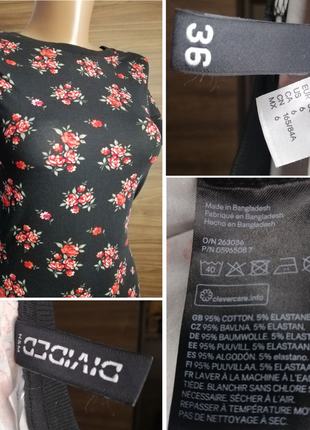 Платье женское в цветочный принт h&amp;m размер 36 s3 фото