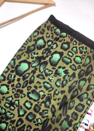 Юбка женская миди карандаш зеленого цвета в принт от бренда select 343 фото