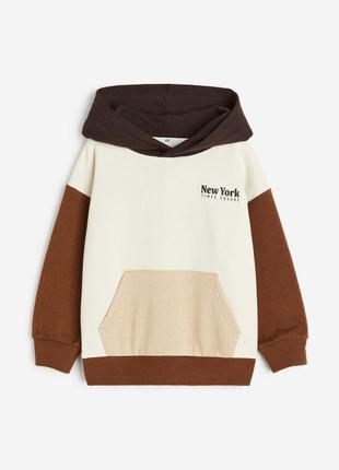 Худи на флисе h&m на мальчика 2-4-6 лет 98/104 и 110/116 см кофта свитшот hm