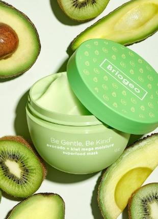 Поживна маска для волосся briogeo superfoods avocado and kiwi mega moisture mask,&nbsp;240 мл