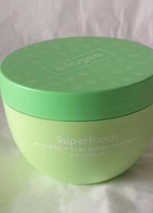 Питательная маска для волос briogeo superfoods avocado and kiwi mega moisture mask, 240 мл2 фото