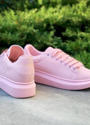 Кросівки alexander mcqueen oversized sneakers pink рожеві жіночі