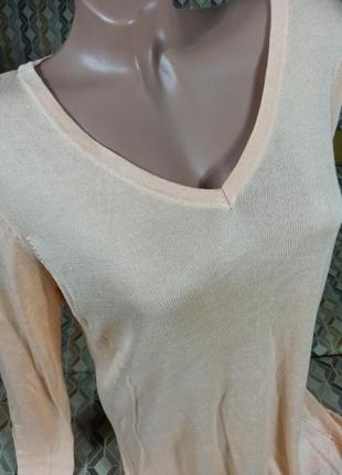 Шикарная персиковая лёгкая туника платье.2 фото