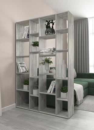 Полка для книг, стеллаж для дома на 20 ячеек ш 802/в 1781/г 298 мм d-2, этажерка для игрушек