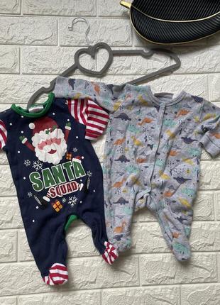 Набір чоловічки на новонародженого  хлопчика 0-3 місяці