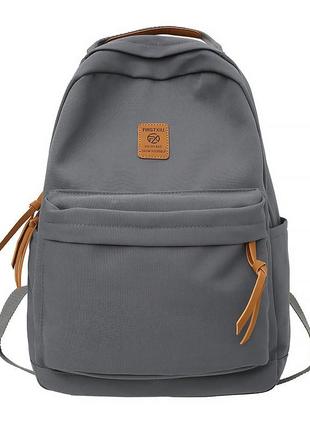 Рюкзак lesko 81227 gray 20l з кишенею для ноутбука підлітковий