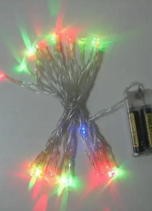 Светодиодная гирлянда usb+xmas led 30 battery2 фото