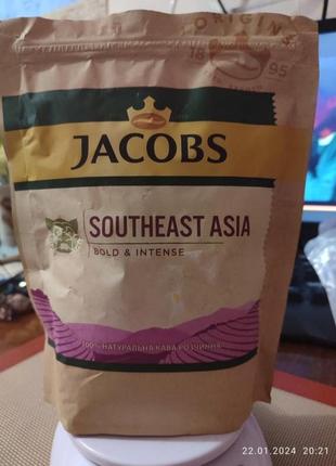 Кава розчинна jacobs southeast asia натуральна сублімована, 150г6 фото