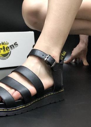 Dr martens sandals black женские летние сандалии, сандали, босоножки доктор мартинс черные1 фото