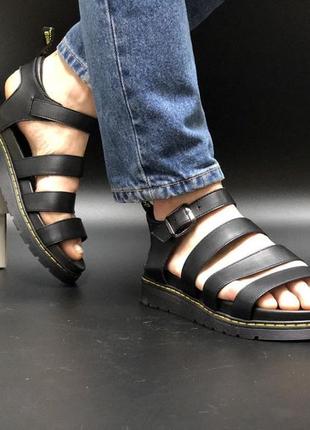 Dr martens sandals black женские летние сандалии, сандали, босоножки доктор мартинс черные6 фото