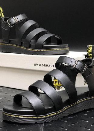 Dr martens sandals black женские летние сандалии, сандали, босоножки доктор мартинс черные7 фото