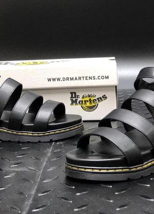 Dr martens sandals black женские летние сандалии, сандали, босоножки доктор мартинс черные8 фото