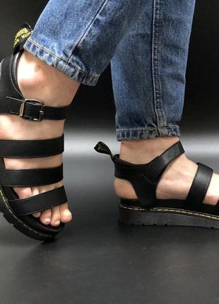 Летние женские сандалии dr martens sandals black, сандалии-босоножки летние5 фото
