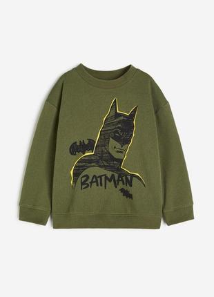 Свитшот на флисе h&m на мальчика 2-4-6-8 лет 98/104 и 110/116 и 122/128 см кофта худи hm1 фото