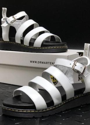 Dr martens sandals, летние женские белые сандали-сандалии-босоножки, сандалі літо3 фото