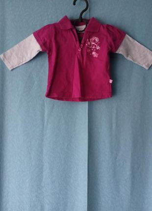 Футболка комбинированная okay 4-6m/68