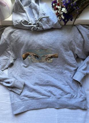 Худі , світшот, кофта з капюшоном , худі сірий