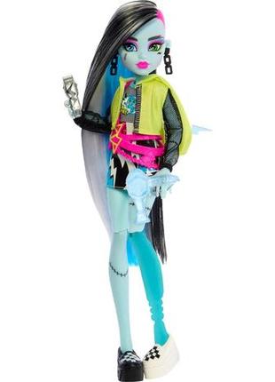 Кукла монстер хай френки штейн секреты в шкафу неоновые страхи monster high frankie stein hnf796 фото