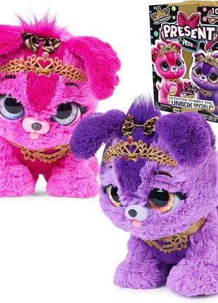 Интерактивный щенок сюрприз present pets princess puppy interactive surprise plush toy1 фото