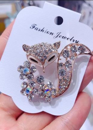 🛍️ изысканная брош 🦊 цветочная лисичка