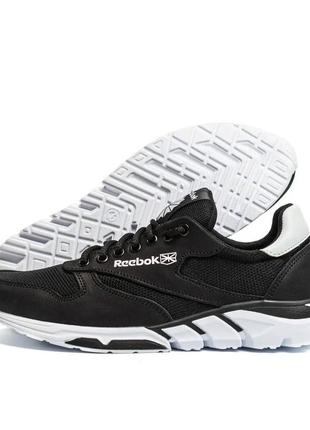 Мужские кроссовки летние сетка reebok classic black