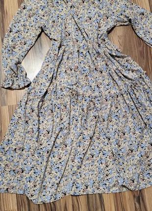 Платье макси,цветочный принт1 фото