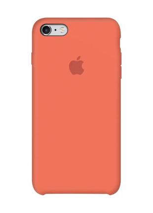 Чехол silicone case для iphone 6 / 6s orange (силиконовый чехол оранжевый силикон кейс айфон 6/6s)