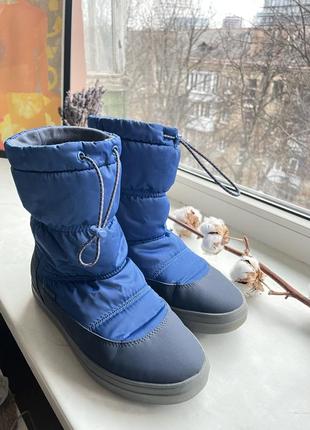 Черевики crocs jibbitz lodgepoint shiny сині крокс сапоги  дутіки стьогані10 фото
