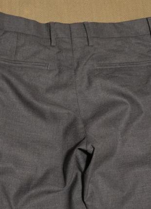 Стильні фірмові формальні штани сталевого кольору zara man запалення 32 r.9 фото