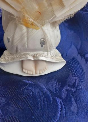 Ангел с крестом музыкальный статуэтка фигурка ангелочек декоративный