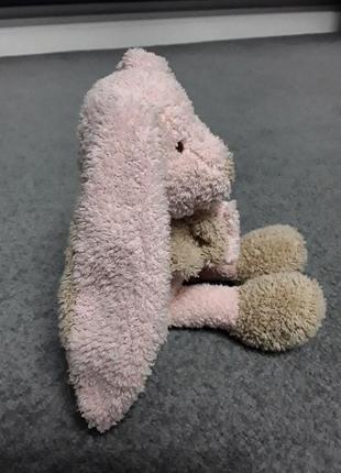 Мягкая плюшевая игрушка розовый зайчик зайка кролик2 фото