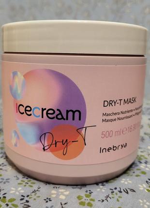 Маска для сухого і неслухняного волосся inebrya ice cream dry-t mask