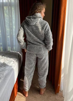 Мягкий домашний костюм с капюшоном комплект пижама тедди teddy3 фото