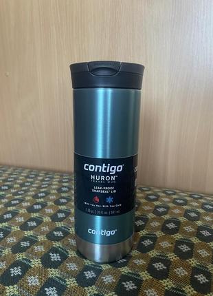 Термокружка-термос contigo huron bubble tea 20 oz. 590мл оригінал1 фото