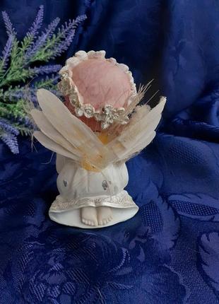 Ангел с крестом музыкальный статуэтка фигурка ангелочек декоративный