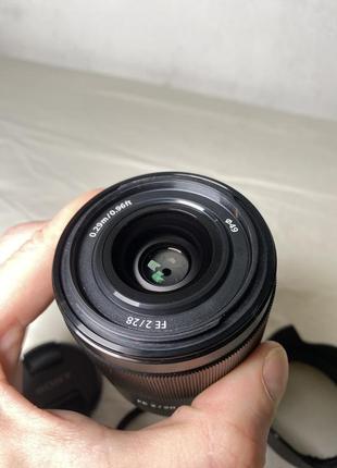 Объектив sony fe 28mm f/2 e-mount