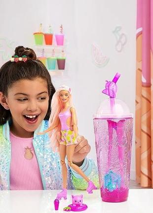 Кукла барби сочные фрукты арбузный смузи клубника виноград слайм barbie pop reveal поп ревил оригина2 фото