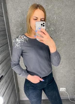 Джемпер с пайетками h&amp;m