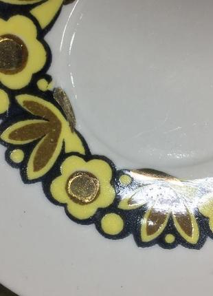 Кофейная пара кукушка 🐦970-е! полтавский фарфор н4194,3 чашка с блюдцем 100мл.