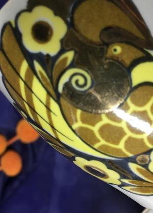 Кофейная пара кукушка 🐦970-е! полтавский фарфор н4194,3 чашка с блюдцем 100мл.