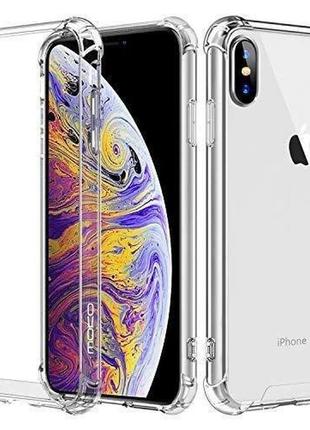 Прозорий протиударний чохол на iphone xs 10s