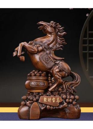 Кінь з чашею достатку, декоративна статуетка коня, статуетка кінь