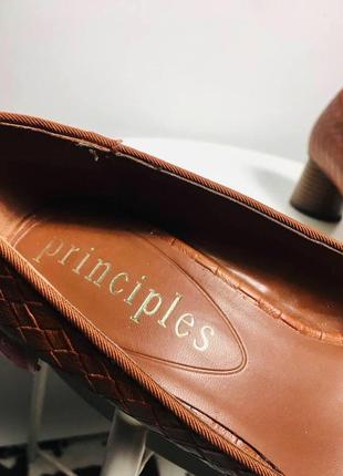 Туфли на круглом каблуке под кожу principles 36 debenhams2 фото