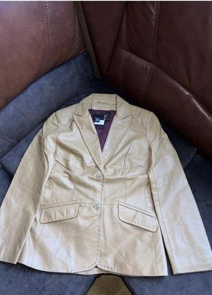 Кожаный пиджак roberto cavalli оригинальный1 фото