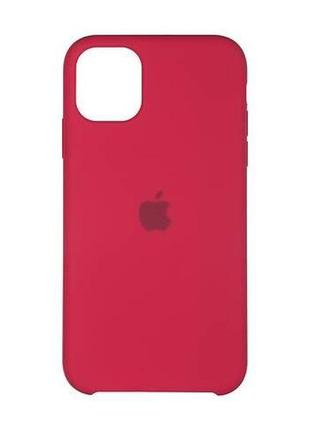 Чохол silicone case для iphone 11 pro rose red (силіконовий чохол rose red силікон кейс айфон 11 про)