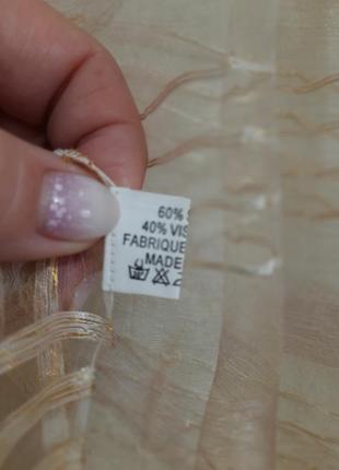 Нежный невесомый шарф паутинка из органзы шелк+ вискоза индия5 фото