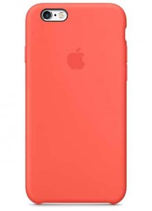 Чехол silicone case для iphone 6 / 6s apricot (силиконовый чехол apricot силикон кейс айфон 6/6s)1 фото